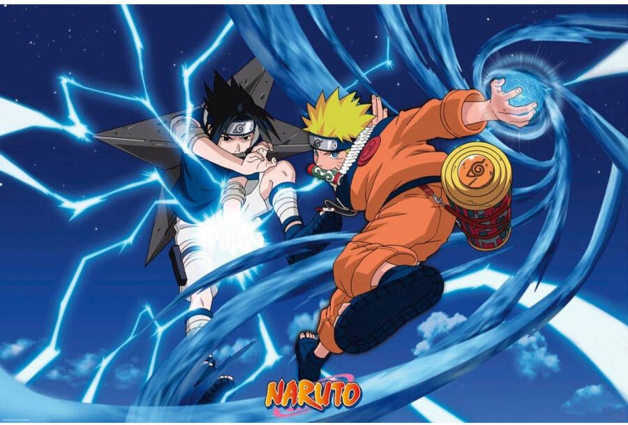 Yourdecoration ABYstyle Naruto and Sasuke Poster 91 5x61cm