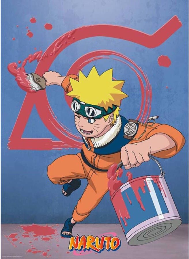 Yourdecoration ABYstyle Naruto & Konoha Emblem Poster 38x52cm