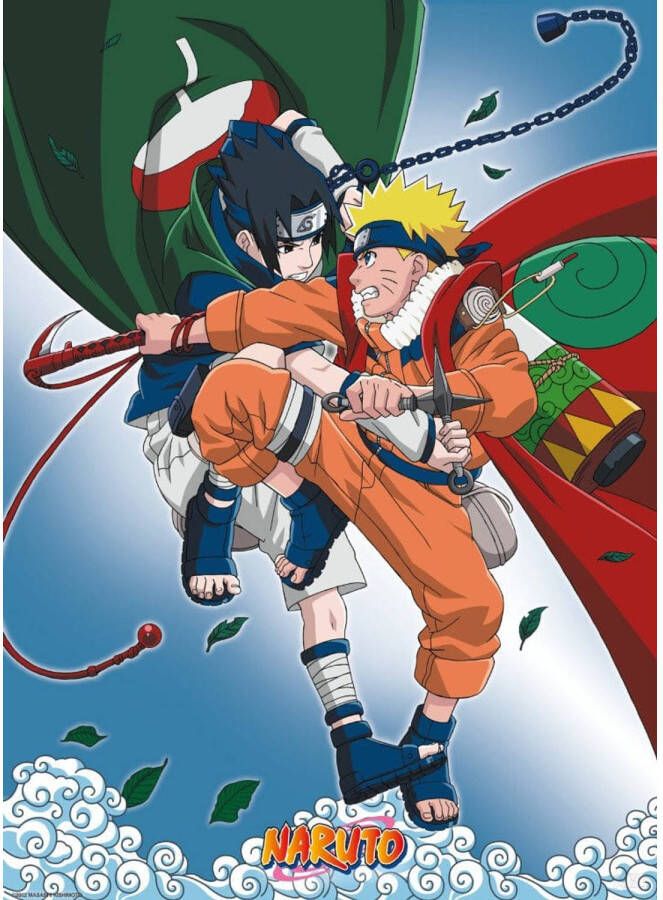 Yourdecoration ABYstyle Naruto vs Sasuke Poster 38x52cm