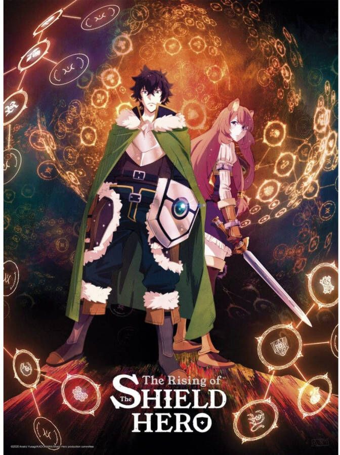 Yourdecoration ABYstyle The Shield Hero Naofumi and Raphtalia Poster 38x52cm