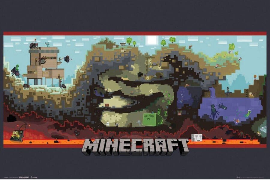 Yourdecoration GBeye Minecraft Underground Poster 91 5x61cm