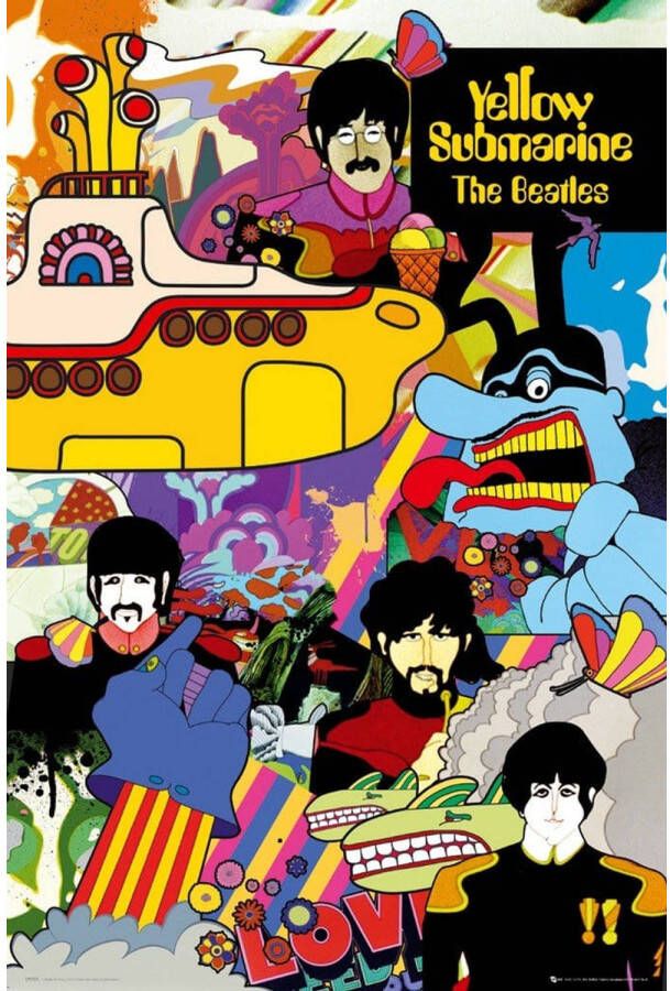 Yourdecoration GBeye The Beatles Yellow Submarine Poster 61x91 5cm