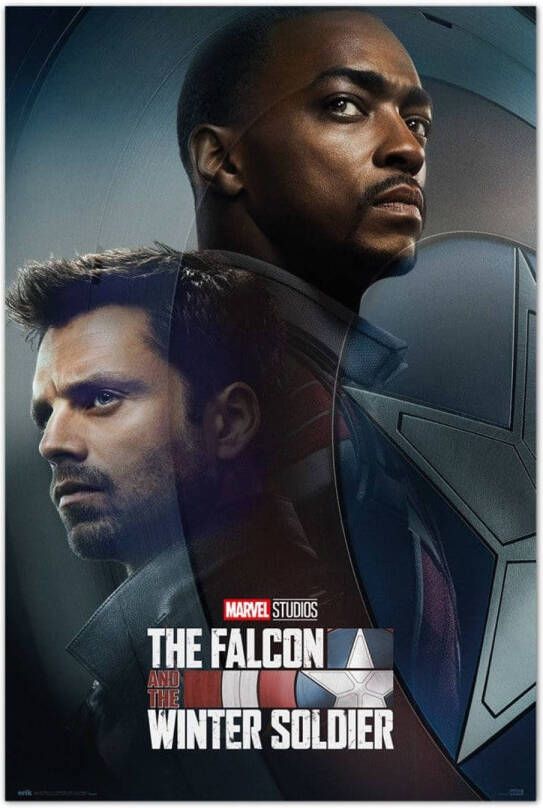 Yourdecoration Grupo Erik Marvel Falcon and Winter Soldier Poster 61x91 5cm