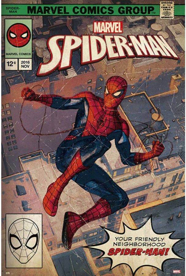 Yourdecoration Grupo Erik Marvel Spider-Man Comic Front Poster 61x91 5cm