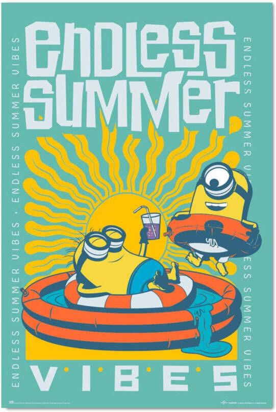 Yourdecoration Grupo Erik Minions Endless Summer Vibes Poster 61x91 5cm