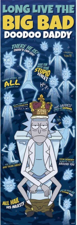 Yourdecoration Grupo Erik Rick and Morty Doodoo Daddy Poster 53x158cm