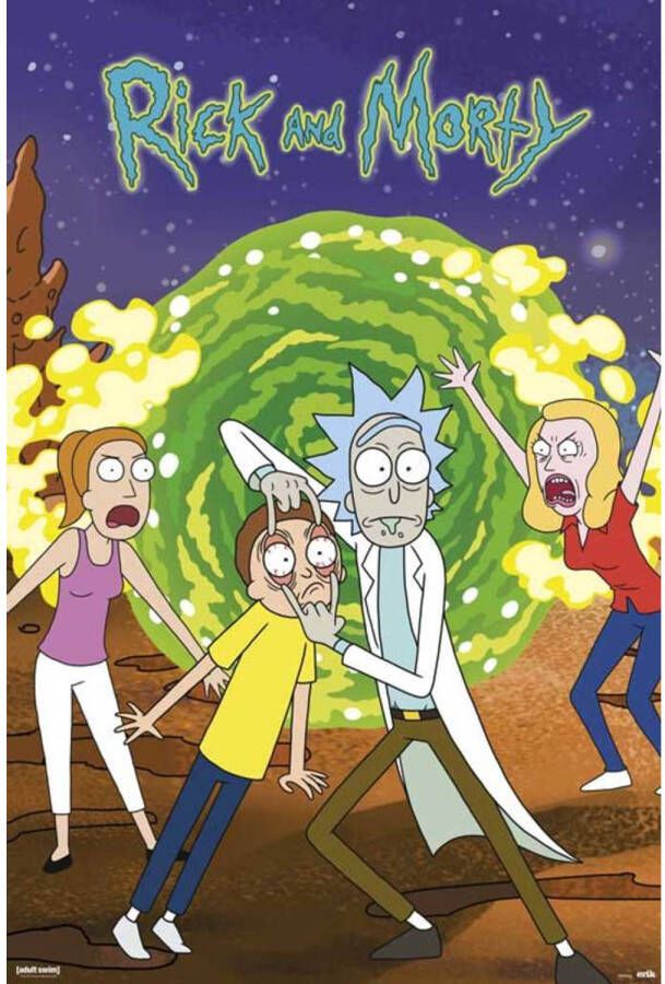 Yourdecoration Grupo Erik Rick and Morty Portal Poster 61x91 5cm