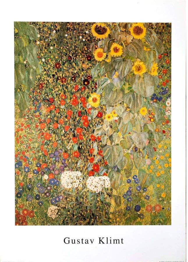 Yourdecoration Gustav Klimt Giardino di campagna Kunstdruk 50x70cm