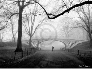Yourdecoration Henri Silberman Gothic Bridge Central Park Nyc Kunstdruk 80x60cm