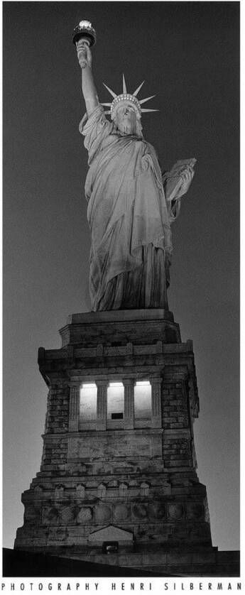 Yourdecoration Henri Silberman Statue of Liberty Kunstdruk 22x50cm