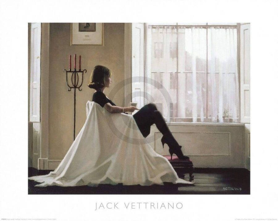 Yourdecoration Jack Vettriano In Thoughts of You Kunstdruk 50x40cm