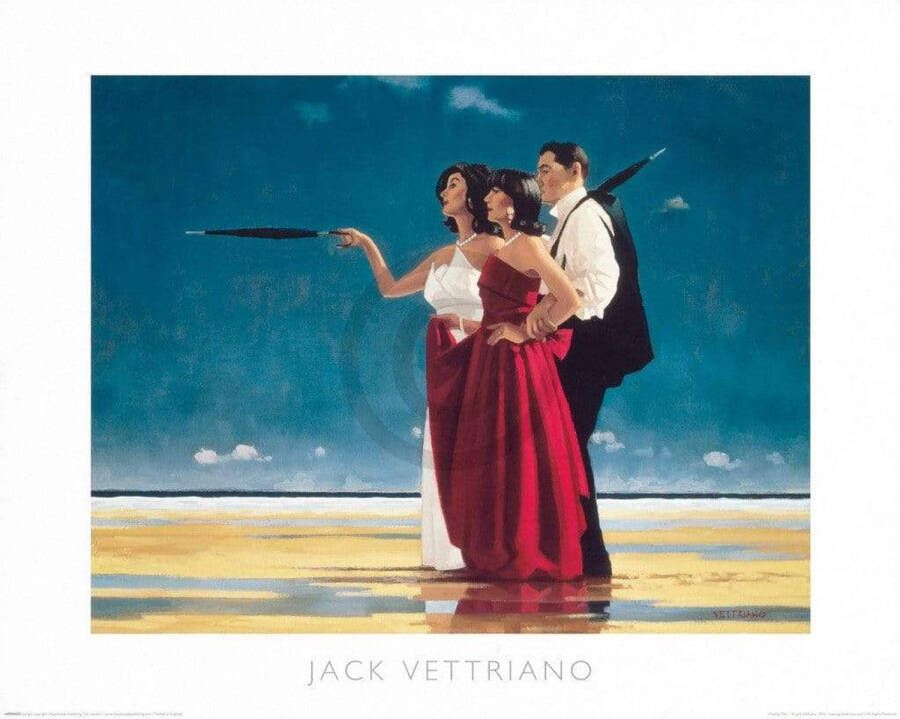 Yourdecoration Jack Vettriano The Missing Man I Kunstdruk 50x40cm