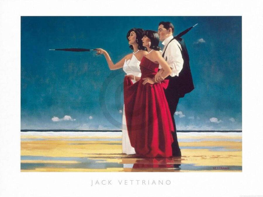 Yourdecoration Jack Vettriano The Missing Man I Kunstdruk 80x60cm