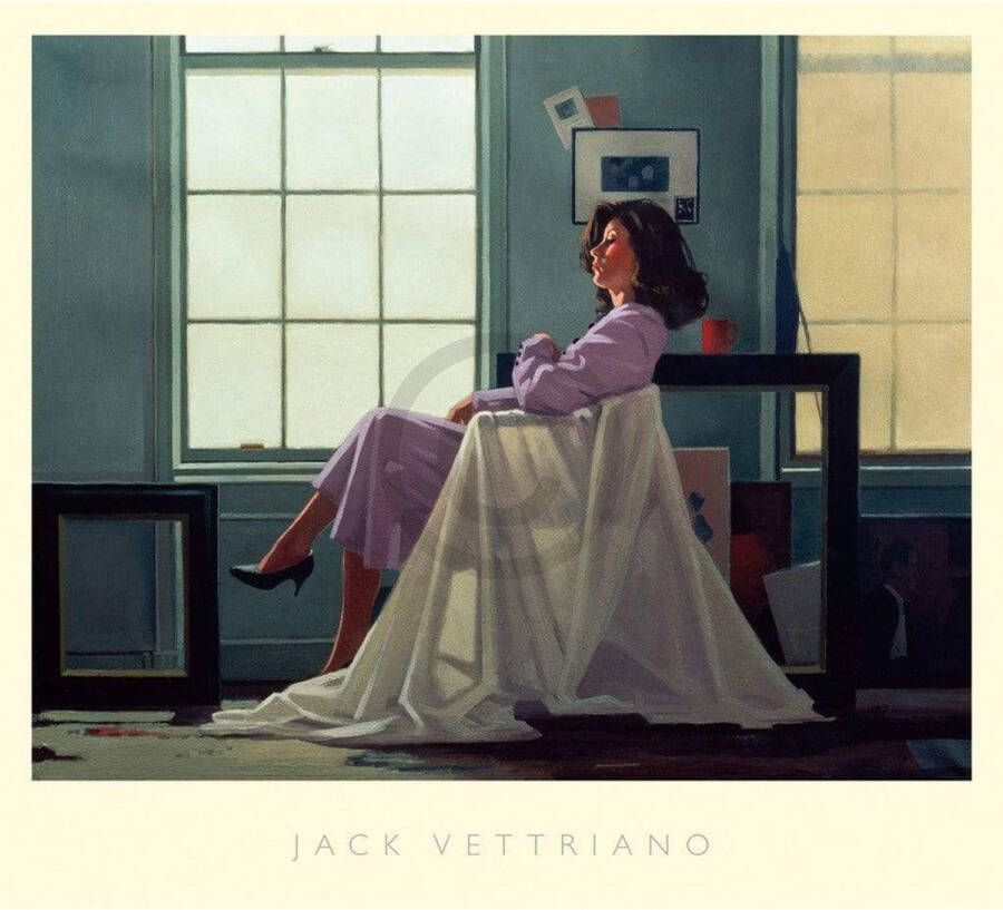 Yourdecoration Jack Vettriano Winter Light and Lavender Kunstdruk 76x68cm