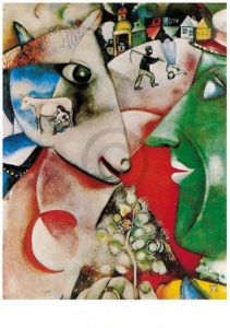 Yourdecoration Marc Chagall I And The Village 1911 Kunstdruk 60x80cm
