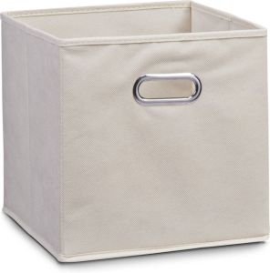 Zeller Set van 3x stuks beige opbergmandjes kinderkamer 28 x 28 cm Opbergmanden