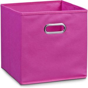 Zeller Set van 3x stuks roze opbergmandjes kinderkamer 28 x 28 cm Opbergmanden