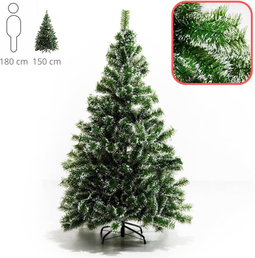 Zenzee Kerstboom Kunstkerstboom 150 cm Met sneeuw H 150 x B 75 cm