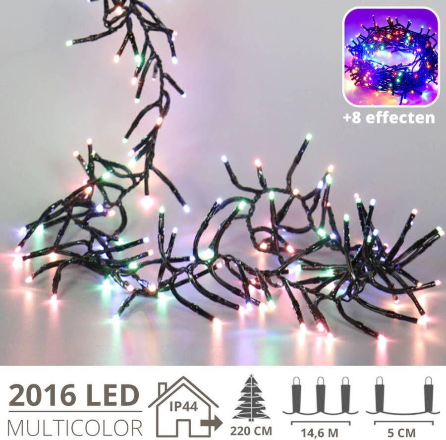 Zenzee Kerstverlichting Kerstboomverlichting Clusterverlichting Kerstversiering Kerst 2016 LED&apos;s 14 5 meter M...