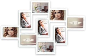 ZEP Houten multi Fotolijst Monza wit voor 9 foto&apos;s 10x15 cm MF992