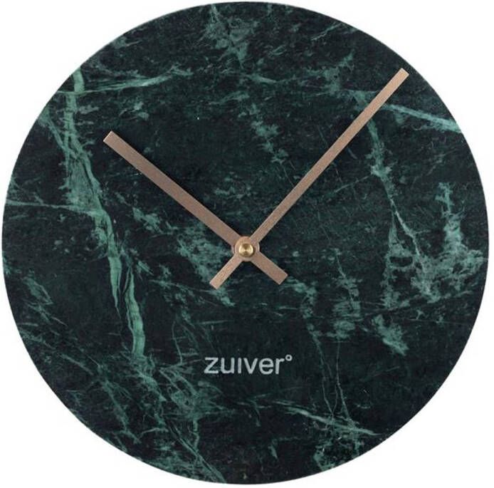 Zuiver Clock Marble Time Green groen