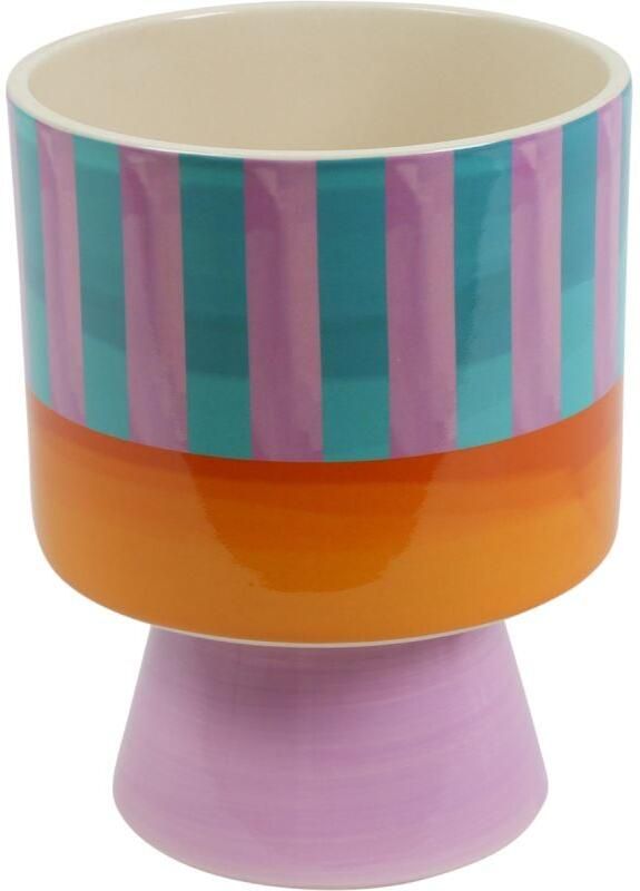 Budget Home Store Bloempot Stripes XL