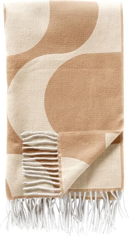 Budget Home Store Plaid Swirl 140x180 cm Irish Cream