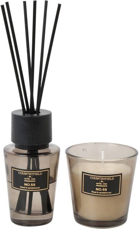 Budget Home Store Giftset Geurstokje en geurkaars No.55