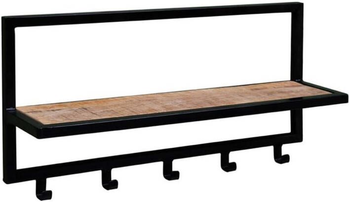 Brix Kapstok Bono Mangohout en Gecoat Staal 15x70x30