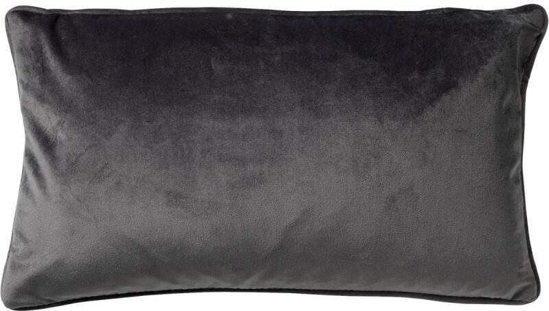 Dutch Decor FINN Sierkussen velvet 30x50 cm Charcoal Gray antraciet
