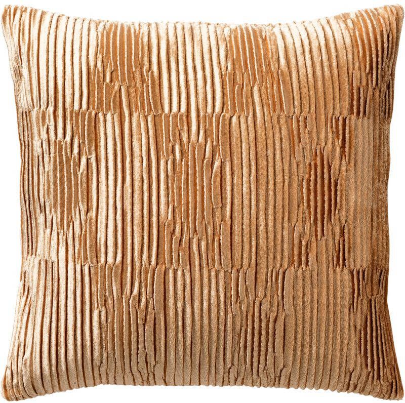 Dutch Decor CLEMENCE Sierkussen 45x45 cm zachte luxe uitstraling met glans en structuur Almond Buff bruin g
