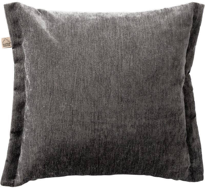 Dutch Decor LEWIS Sierkussen 45x45 cm Charcoal Gray antraciet