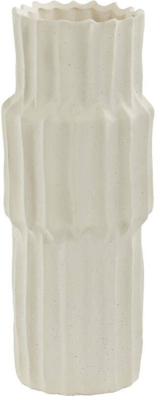 Light & Living Vaas Longa keramiek crème