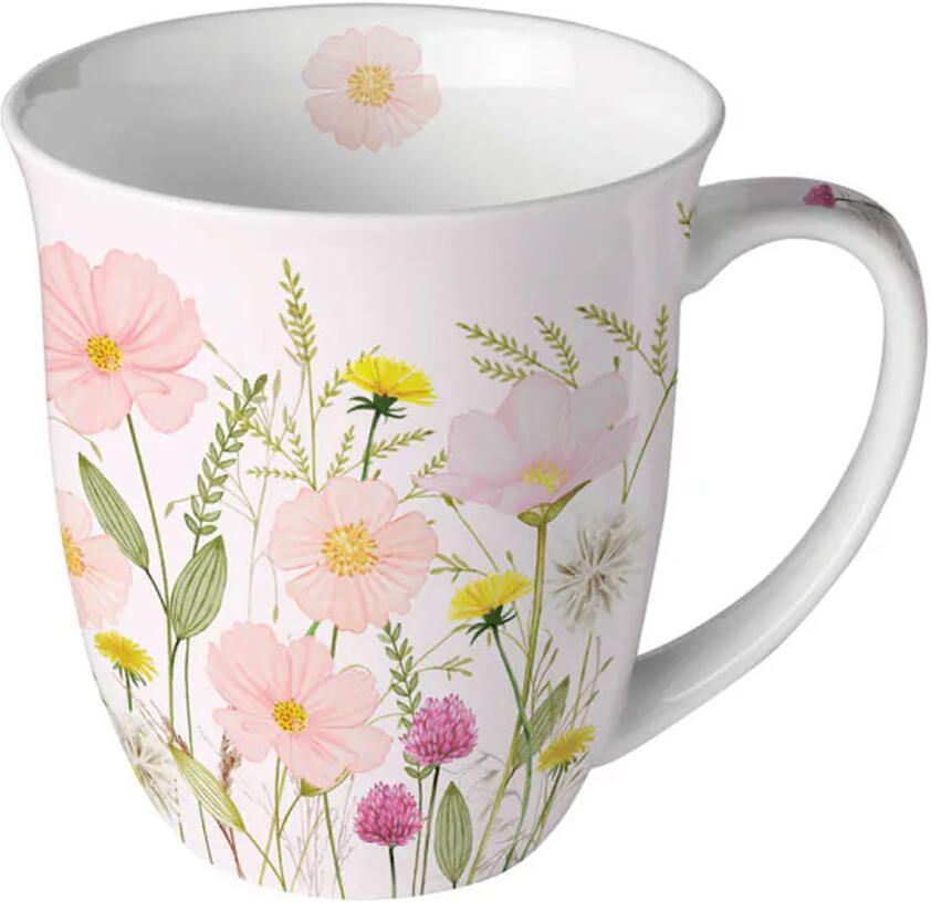 Ambiente Mok Pastel Flowers Pink 0.4L