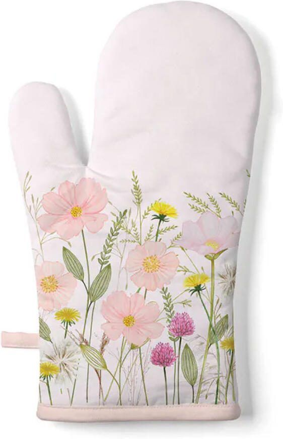 Ambiente Ovenhandschoen Pastel Flowers Pink