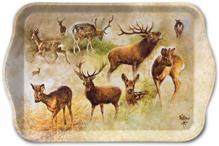 Ambiente Dienblad Collage of Deers