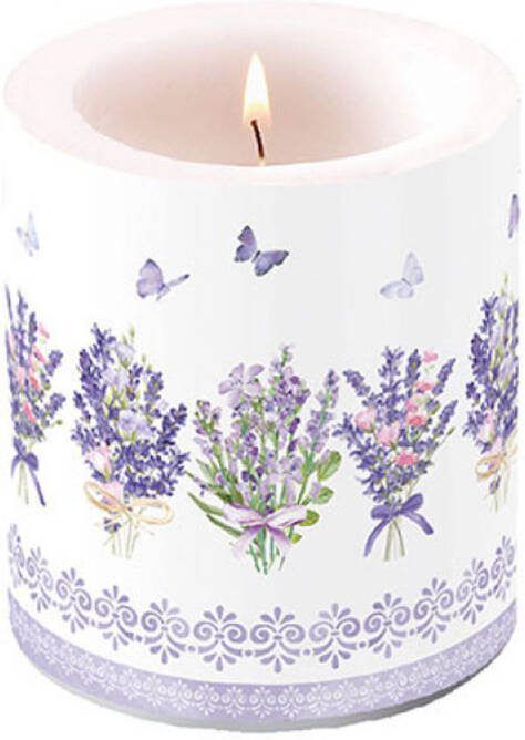 Ambiente Kaars Lovely Lavender White M