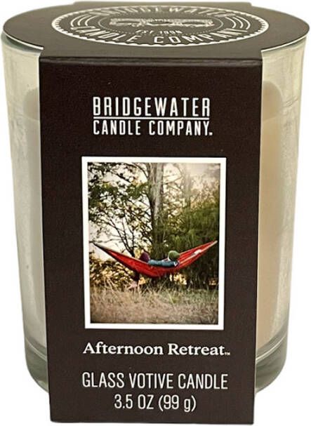 Bridgewater Glas votief kaars Afternoon Retreat