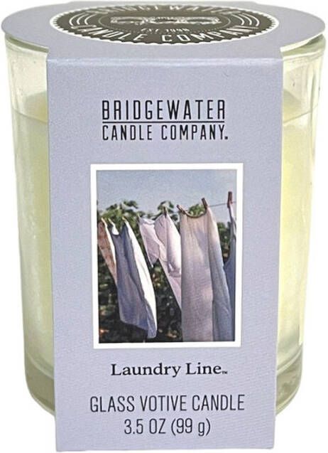 Bridgewater Glas votief kaars Laundry Line