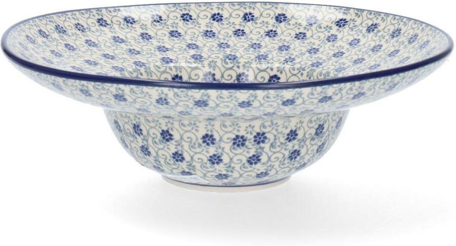 Bunzlau Castle Plate for pasta 25cm Flower Fountain