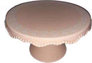 Clayre&Eef Taartplateau roze