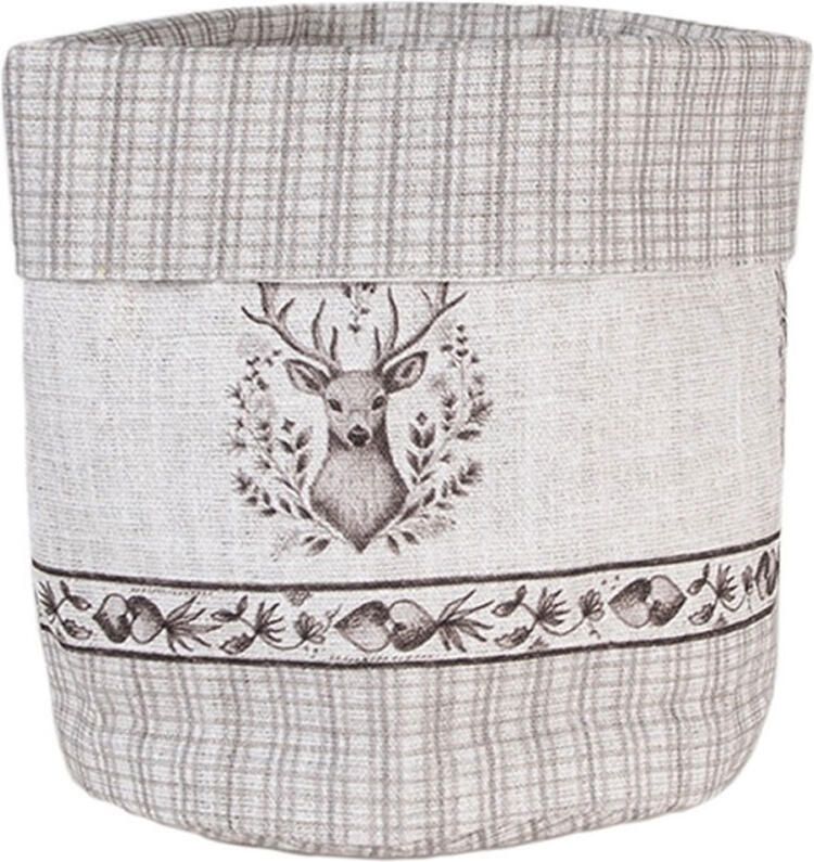 Clayre&Eef Broodmand Beige Bruin Hert Rond