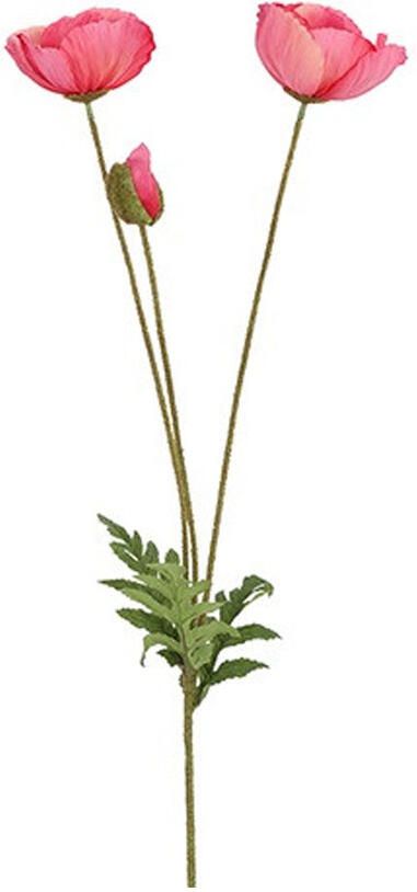Countryfield Kunstbloem Papaver Donker Roze