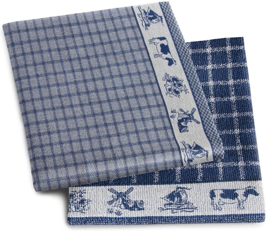 DDDDD thee- en keukendoek Dutchie Blue
