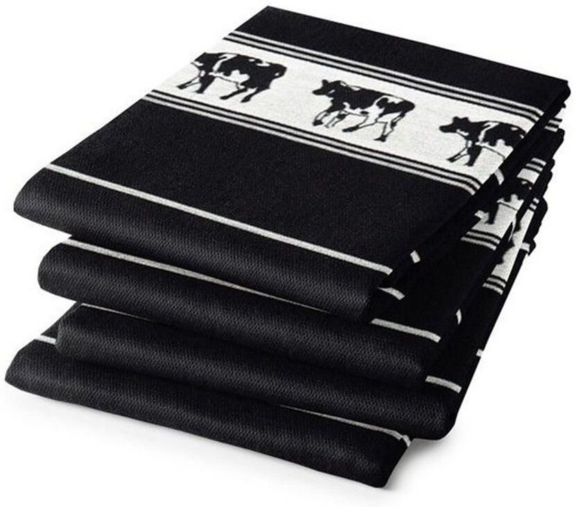 DDDDD thee- en keukendoek set Bonte koe