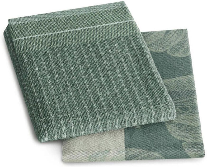 DDDDD Thee- en keukendoek set Monstera laurel