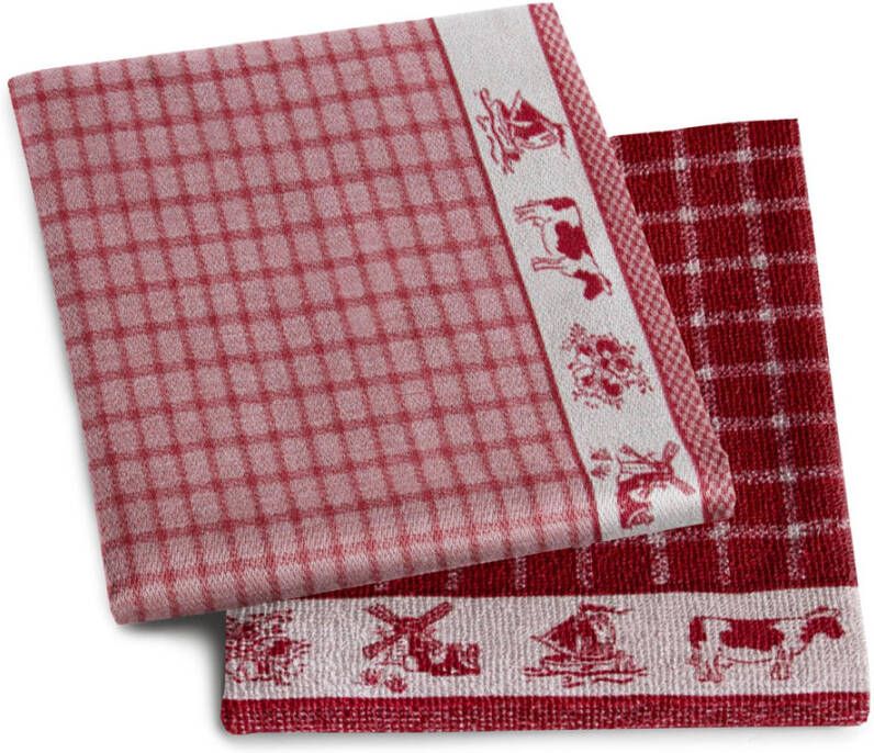 DDDDD thee- en keukendoek Dutchie Red