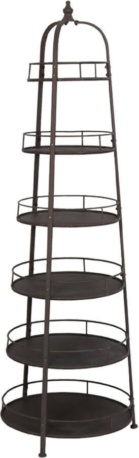 Etagere 6 laags Leira antiek koper