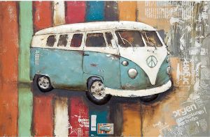 Gave Special 3D Art VW bus blauw