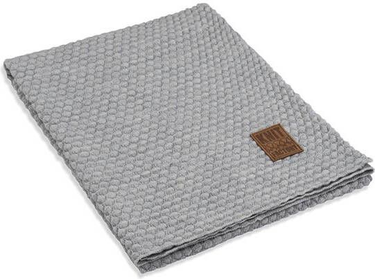Knit Factory Juul plaid lichgrijs beige